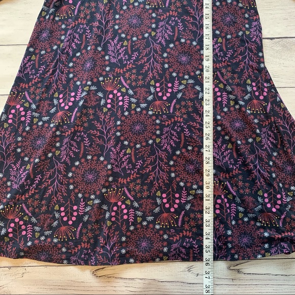 Matilda Jane New Resolution Dark Floral Stretch Long Sleeve Dress - Picture 6 of 10